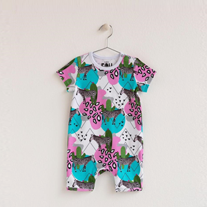 Zebra Love Jumpsuit With Shorts